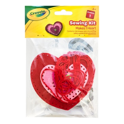Crayola Felt Heart Sewing Kit RRP 1 CLEARANCE XL 99p